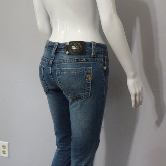 Miss Me Mid Rise Skinny Jeans Sz 1/2 (26) - Picture 10 of 15